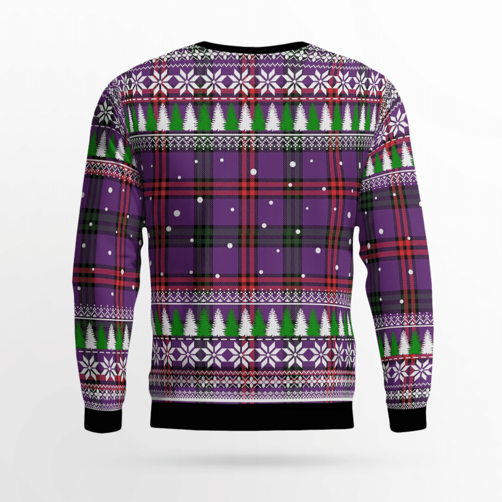 Clan Montgomery Modern Tartan Christmas Ugly Sweater VW64 Montgomery Modern Tartan Tartan Ugly Sweater
