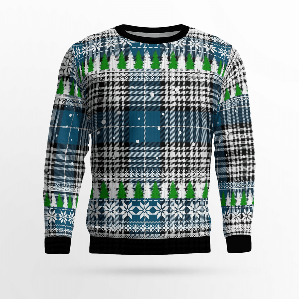 Clan Napier Modern Tartan Christmas Ugly Sweater ZC17 Napier Modern Tartan Tartan Ugly Sweater