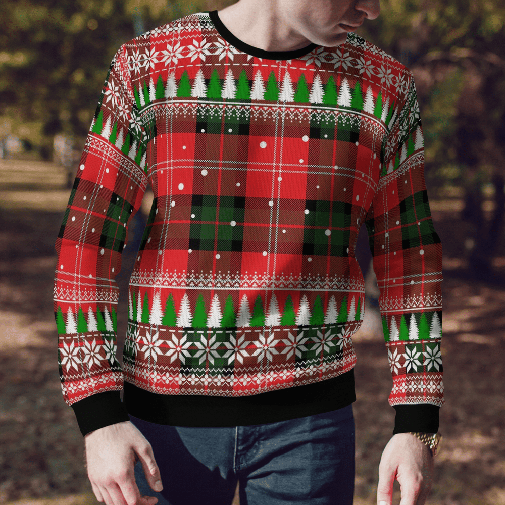 Clan Nesbitt Modern Tartan Christmas Ugly Sweater VI59 Nesbitt Modern Tartan Tartan Ugly Sweater