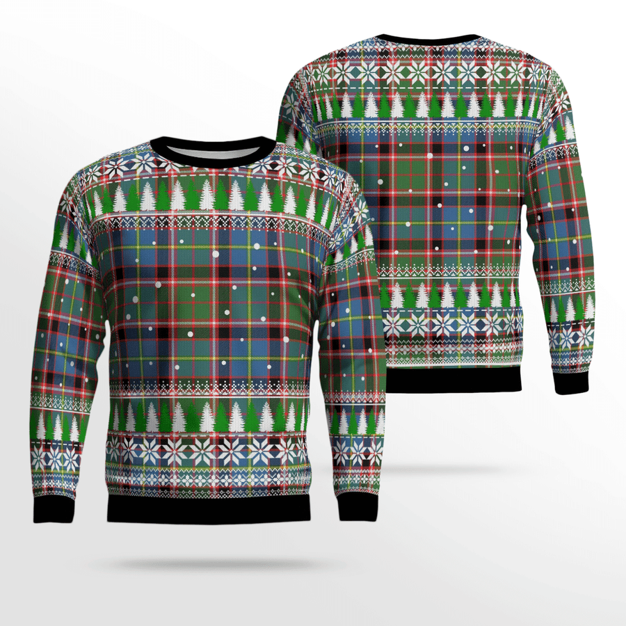 Clan Norvel (Stirling) Tartan Christmas Ugly Sweater MR39 Norvel (Stirling) Tartan Tartan Ugly Sweater