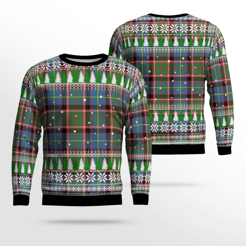 Clan Norvel (Stirling) Tartan Christmas Ugly Sweater MR39 Norvel (Stirling) Tartan Tartan Ugly Sweater