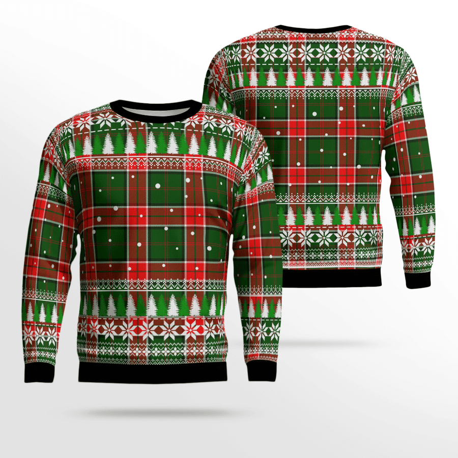 Clan Pollock Modern Tartan Christmas Ugly Sweater VY82 Pollock Modern Tartan Tartan Ugly Sweater