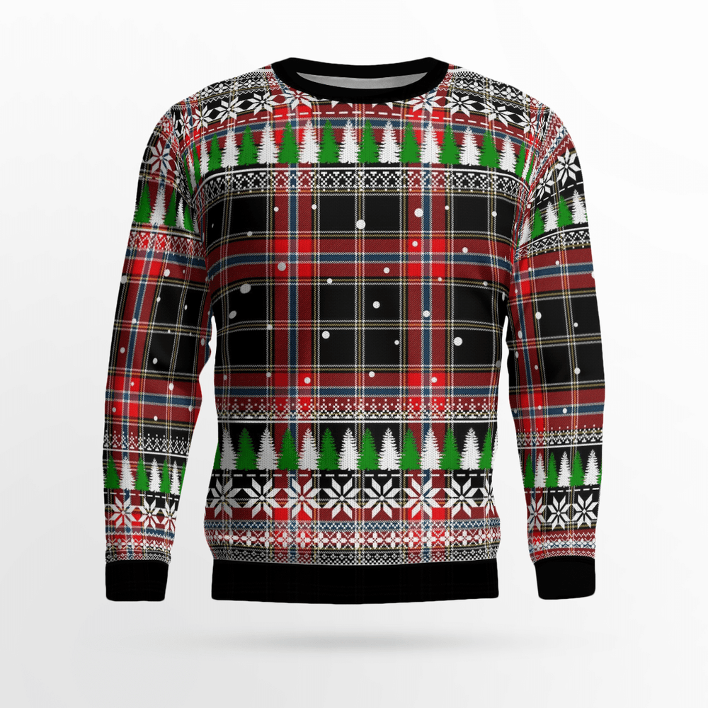 Clan Norwegian Night Tartan Christmas Ugly Sweater KJ79 Norwegian Night Tartan Tartan Ugly Sweater