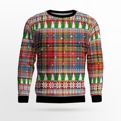 Clan Ogilvie of Airlie Ancient Tartan Christmas Ugly Sweater JP60 Ogilvie of Airlie Ancient Tartan Tartan Ugly Sweater