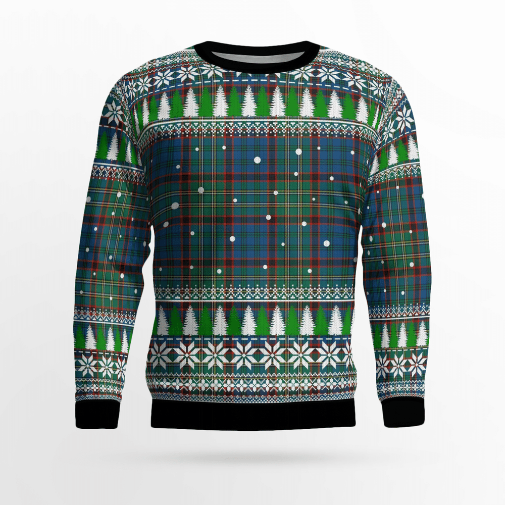 Clan Nicolson Hunting Ancient Tartan Christmas Ugly Sweater ER67 Nicolson Hunting Ancient Tartan Tartan Ugly Sweater