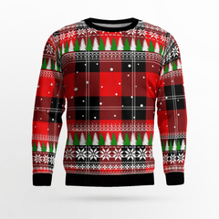 Clan Ramsay Modern Tartan Christmas Ugly Sweater WA10 Ramsay Modern Tartan Tartan Ugly Sweater