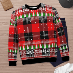 Clan Ramsay Modern Tartan Christmas Ugly Sweater WA10 Ramsay Modern Tartan Tartan Ugly Sweater