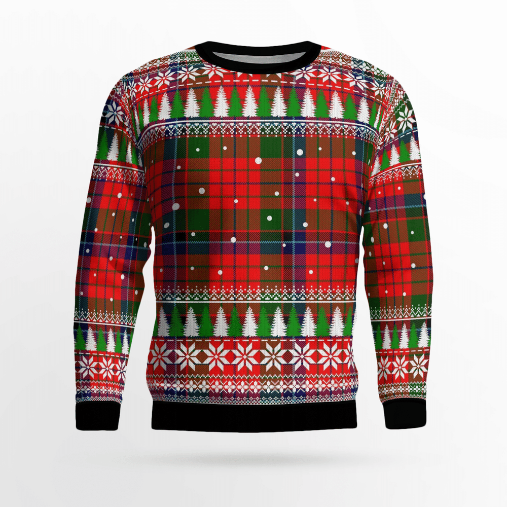 Clan Nicolson Modern Tartan Christmas Ugly Sweater MH74 Nicolson Modern Tartan Tartan Ugly Sweater