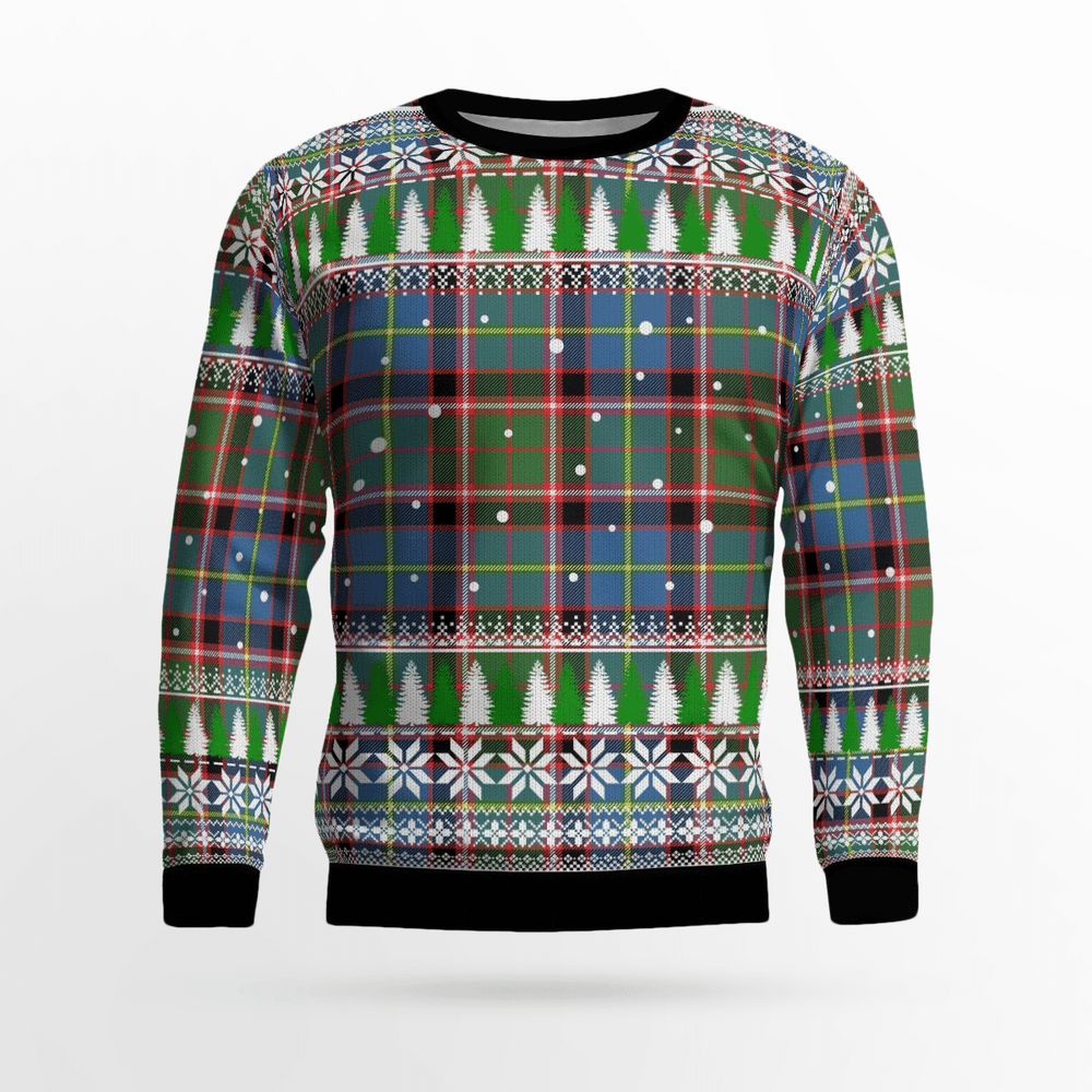 Clan Norvel (Stirling) Tartan Christmas Ugly Sweater MR39 Norvel (Stirling) Tartan Tartan Ugly Sweater