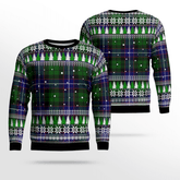 Clan Russell Modern Tartan Christmas Ugly Sweater EO50 Russell Modern Tartan Tartan Ugly Sweater