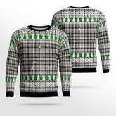 Clan Scott Black & White Ancient Tartan Christmas Ugly Sweater EI93 Scott Black & White Ancient Tartan Tartan Ugly Sweater