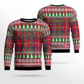 Clan Shaw Red Modern Tartan Christmas Ugly Sweater JM74 Shaw Red Modern Tartan Tartan Ugly Sweater