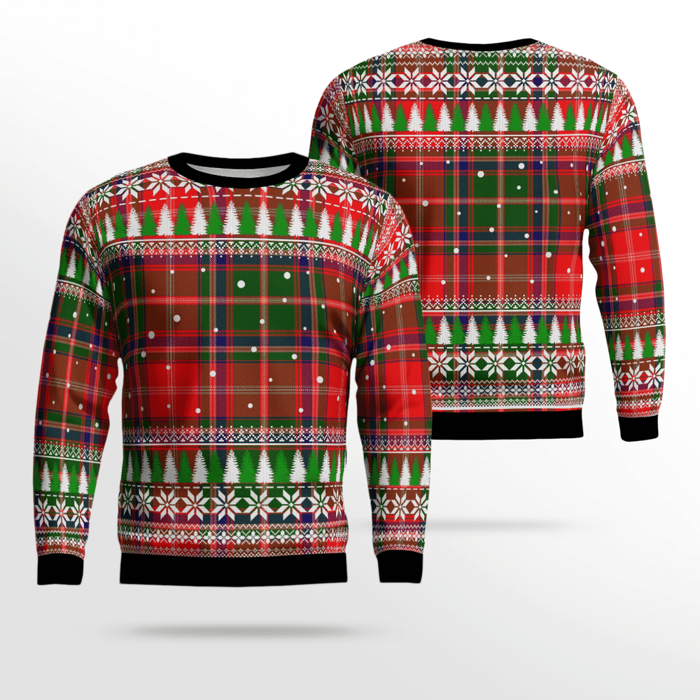 Clan Somerville Modern Tartan Christmas Ugly Sweater KI89 Somerville Modern Tartan Tartan Ugly Sweater