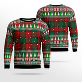 Clan Stewart Atholl Modern Tartan Christmas Ugly Sweater RH27 Stewart Atholl Modern Tartan Tartan Ugly Sweater