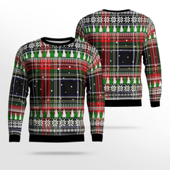 Clan Stewart Black Tartan Christmas Ugly Sweater HO68 Stewart Black Tartan Tartan Ugly Sweater