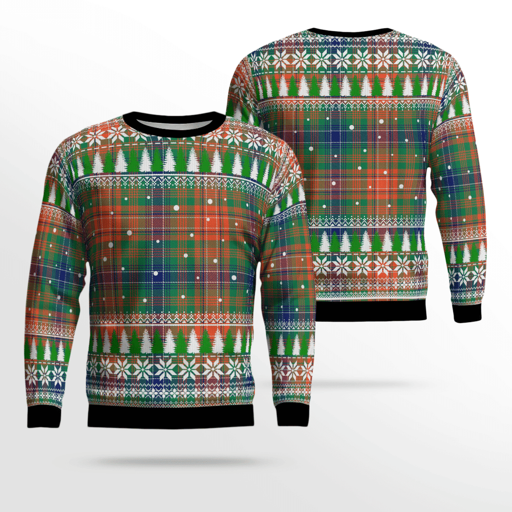 Clan Wilson Ancient Tartan Christmas Ugly Sweater OV88 Wilson Ancient Tartan Tartan Ugly Sweater