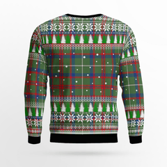 Clan Shaw Green Modern Tartan Christmas Ugly Sweater FW11 Shaw Green Modern Tartan Tartan Ugly Sweater
