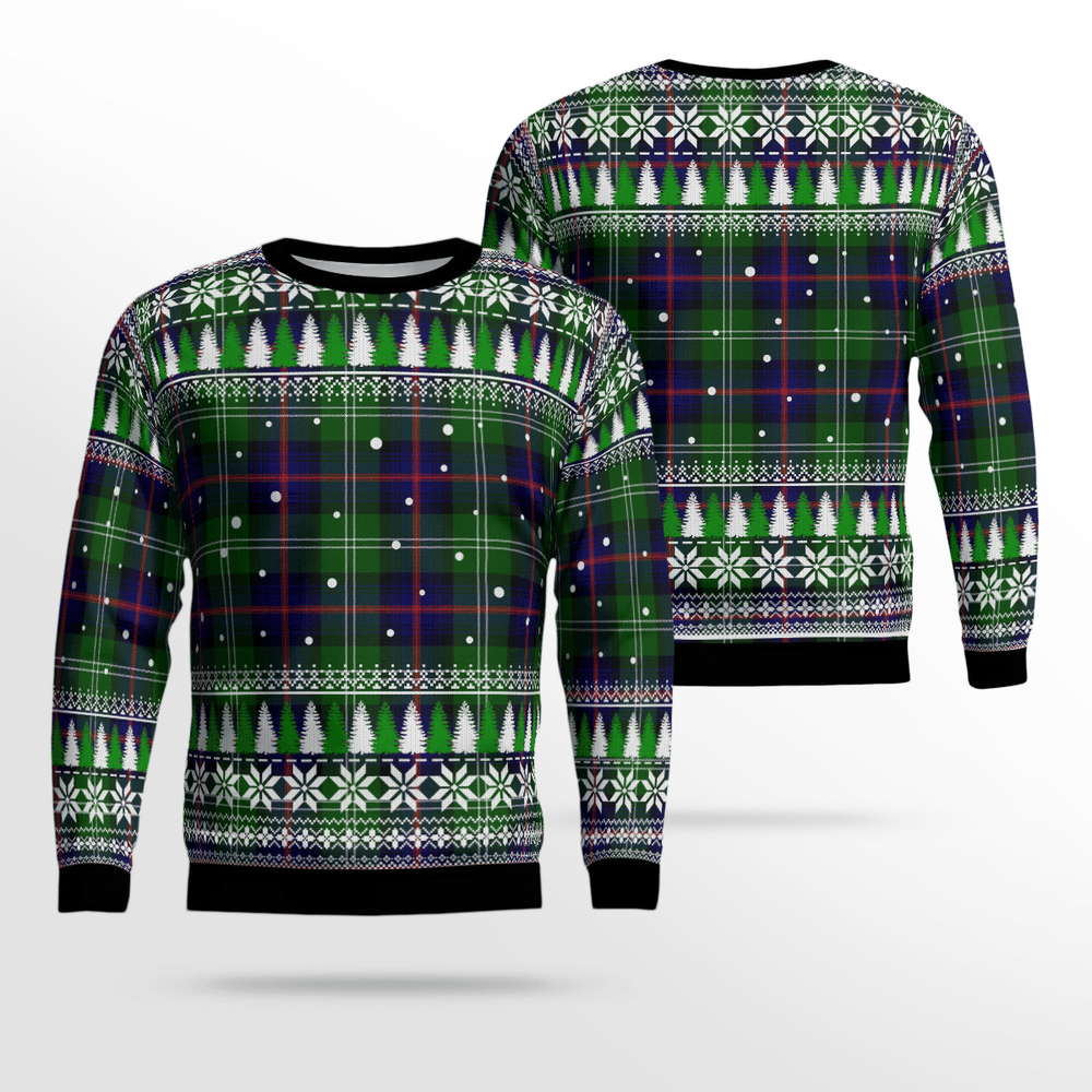 Clan Sutherland Modern Tartan Christmas Ugly Sweater VG87 Sutherland Modern Tartan Tartan Ugly Sweater