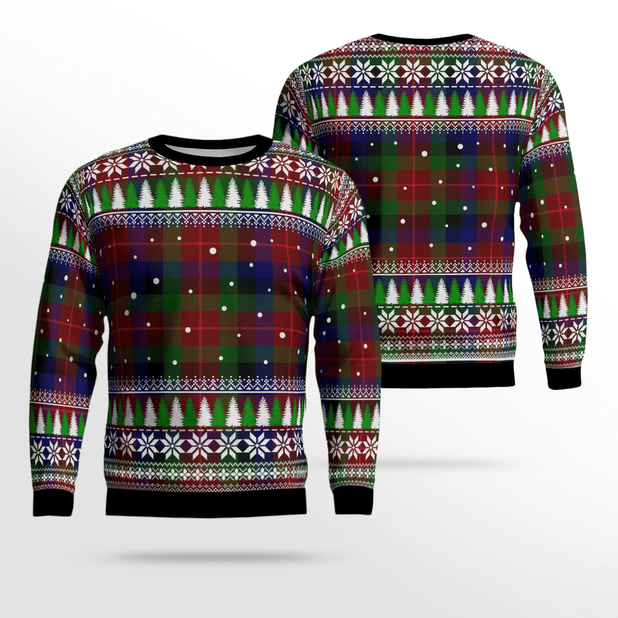 Clan Tennant Tartan Christmas Ugly Sweater PJ58 Tennant Tartan Tartan Ugly Sweater