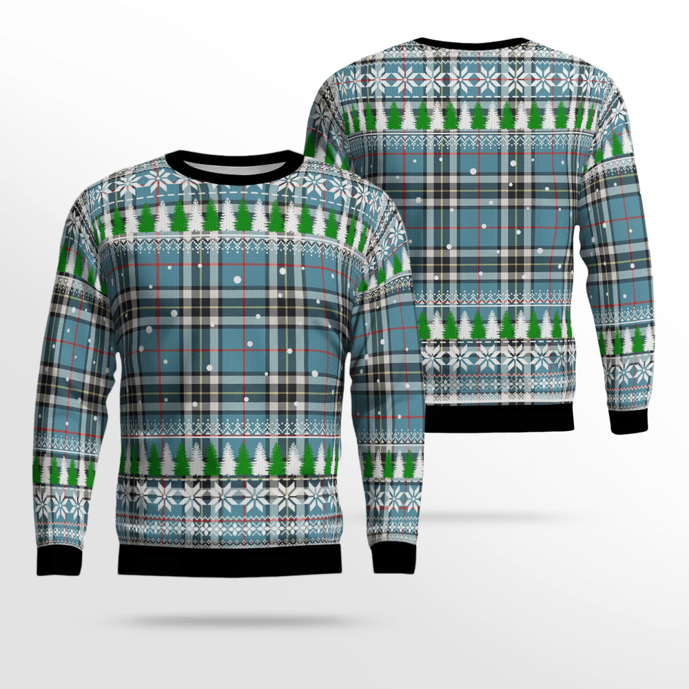 Clan Thomson Tartan Christmas Ugly Sweater HP45 Thomson Tartan Tartan Ugly Sweater