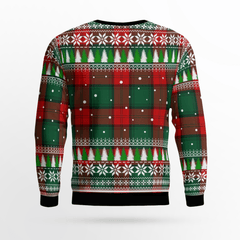 Clan Stewart Atholl Modern Tartan Christmas Ugly Sweater RH27 Stewart Atholl Modern Tartan Tartan Ugly Sweater