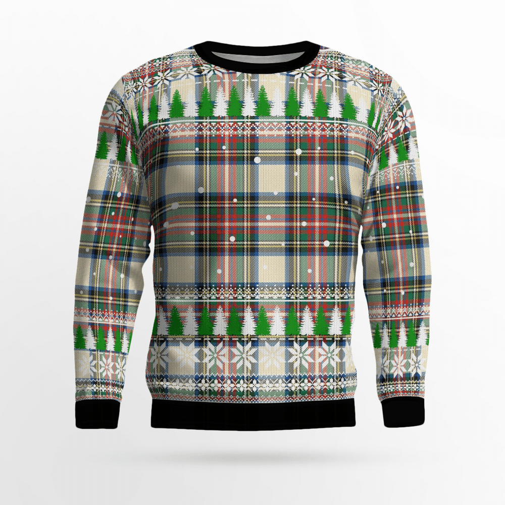 Clan Stewart Dress Ancient Tartan Christmas Ugly Sweater OY81 Stewart Dress Ancient Tartan Tartan Ugly Sweater