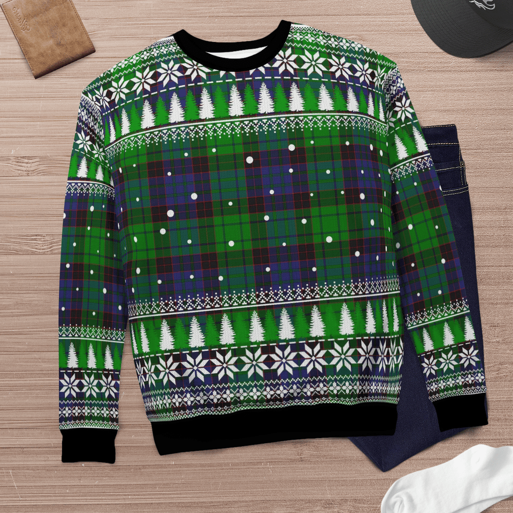 Clan Stewart Old Modern Tartan Christmas Ugly Sweater VR43 Stewart Old Modern Tartan Tartan Ugly Sweater