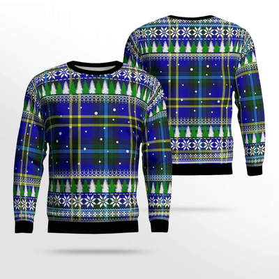 Clan Weir Modern Tartan Christmas Ugly Sweater AG11