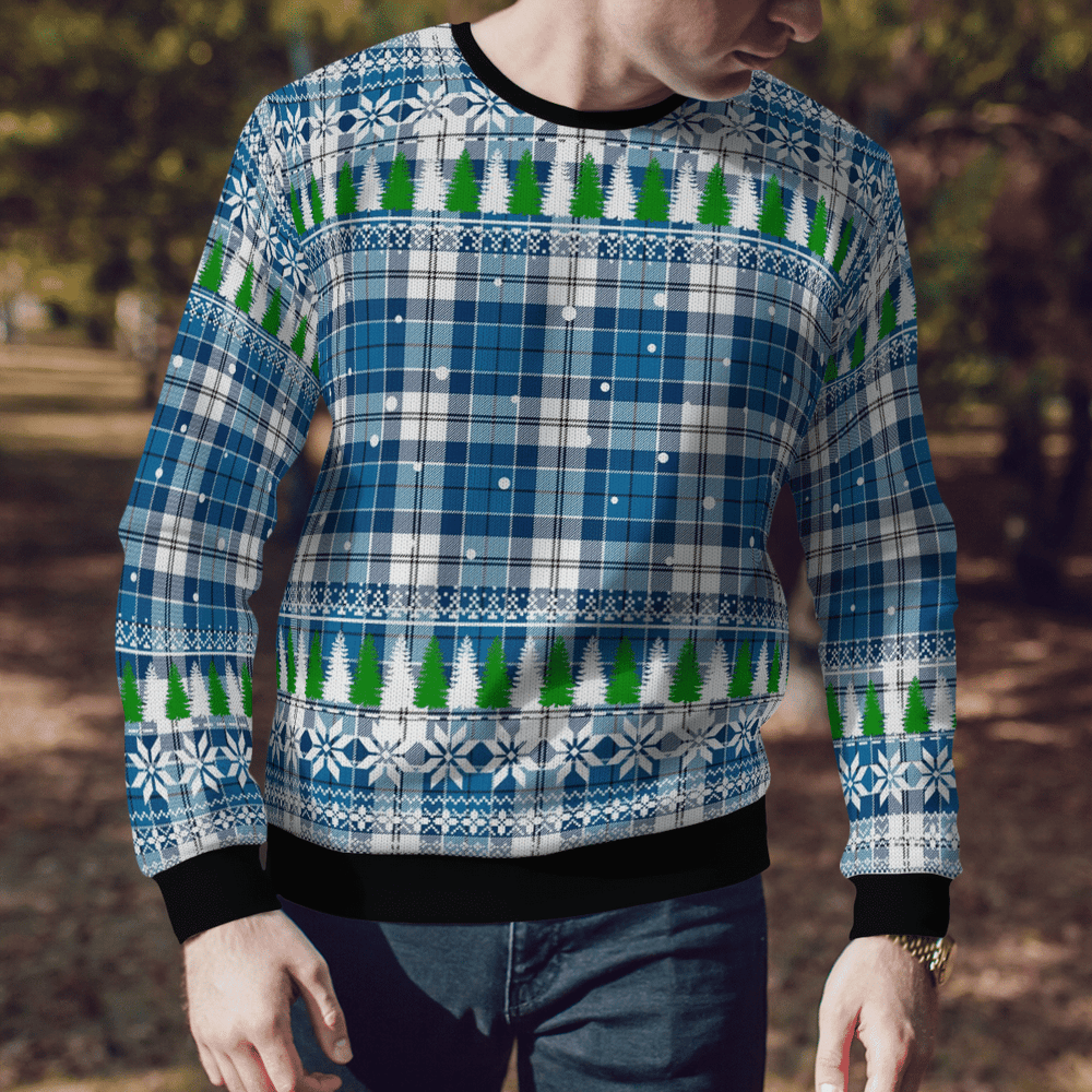 Clan Strathclyde District Tartan Christmas Ugly Sweater MP23 Strathclyde District Tartan Tartan Ugly Sweater