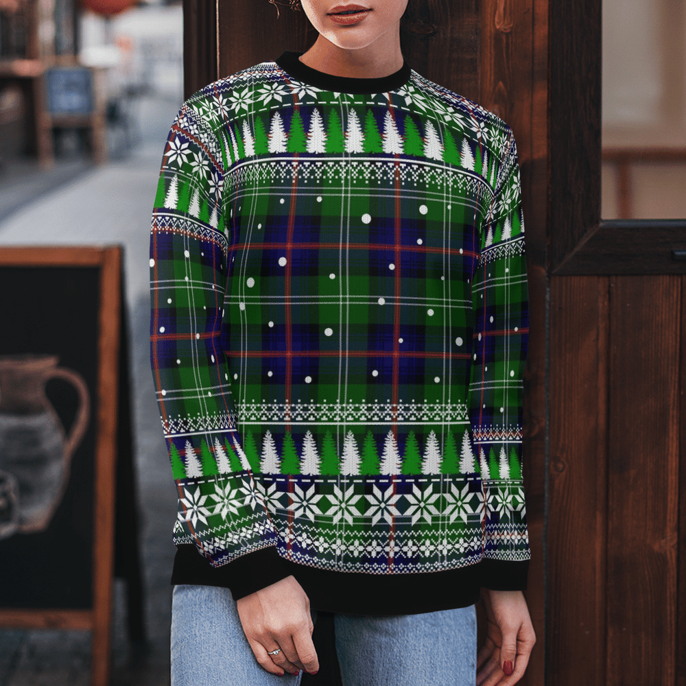 Clan Sutherland Modern Tartan Christmas Ugly Sweater VG87 Sutherland Modern Tartan Tartan Ugly Sweater