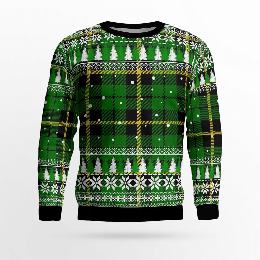 Clan Wallace Hunting Green Tartan Christmas Ugly Sweater YP34 Wallace Hunting Green Tartan Tartan Ugly Sweater