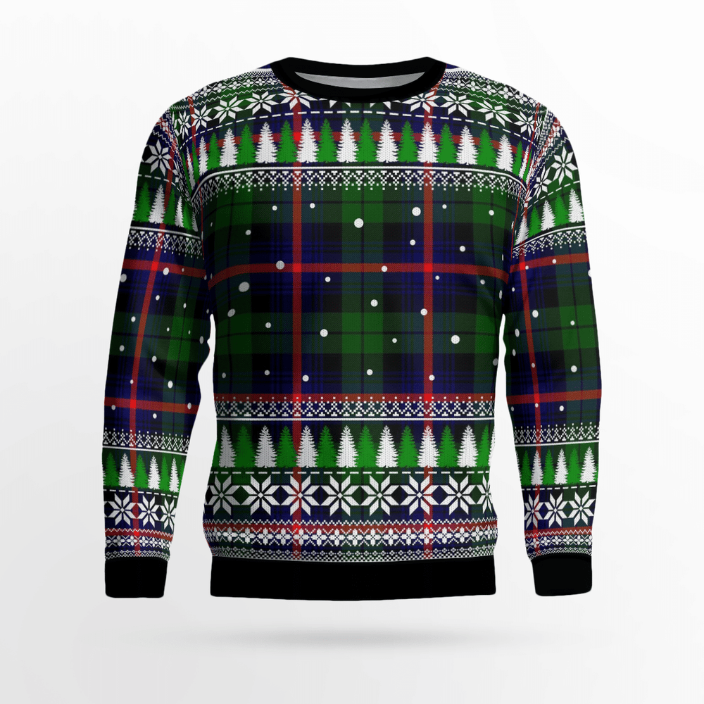Clan Urquhart Modern Tartan Christmas Ugly Sweater AU68 Urquhart Modern Tartan Tartan Ugly Sweater