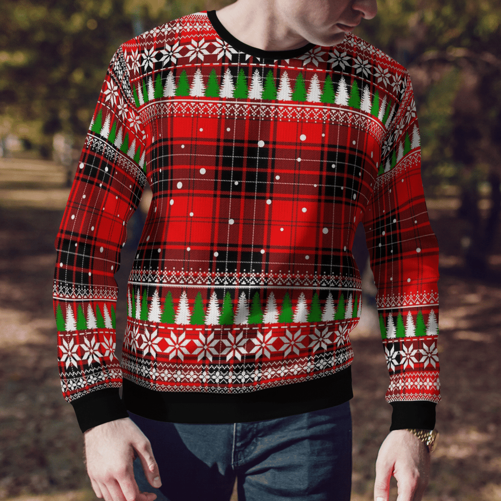Clan Wemyss Modern Tartan Christmas Ugly Sweater PE28 Wemyss Modern Tartan Tartan Ugly Sweater