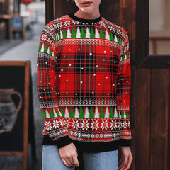 Clan Wemyss Modern Tartan Christmas Ugly Sweater PE28 Wemyss Modern Tartan Tartan Ugly Sweater