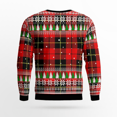Clan Wallace Hunting Red Tartan Christmas Ugly Sweater XM83 Wallace Hunting Red Tartan Tartan Ugly Sweater
