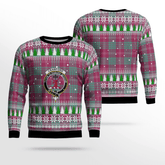 Clan Crawford Ancient Crest Tartan Christmas Ugly Sweater OH97 Crawford Ancient Crest Tartan Tartan Ugly Sweater