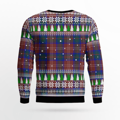 Clan Chisholm Hunting Modern Crest Tartan Christmas Ugly Sweater WR89 Chisholm Hunting Modern Crest Tartan Tartan Ugly Sweater