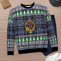 Clan Clark 1 Crest Tartan Christmas Ugly Sweater ZD53 Clark 1 Crest Tartan Tartan Ugly Sweater