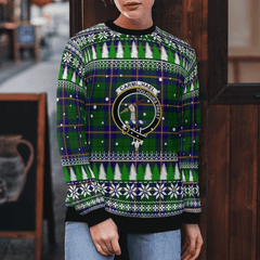 Clan Carmichael Modern Crest Tartan Christmas Ugly Sweater DJ87 Carmichael Modern Crest Tartan Tartan Ugly Sweater