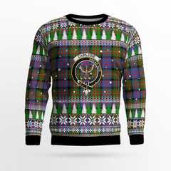 Clan Carnegie Ancient Crest Tartan Christmas Ugly Sweater AR14 Carnegie Ancient Crest Tartan Tartan Ugly Sweater