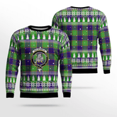 Clan Dalrymple Crest Tartan Christmas Ugly Sweater QP78 Dalrymple Crest Tartan Tartan Ugly Sweater