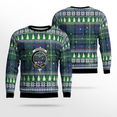 Clan Davidson of Tulloch Crest Tartan Christmas Ugly Sweater GZ31 Davidson of Tulloch Crest Tartan Tartan Ugly Sweater