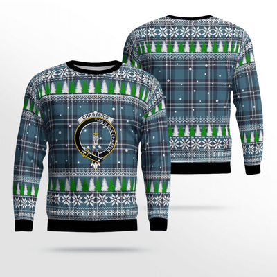 Clan Earl of St Andrews Crest Tartan Christmas Ugly Sweater