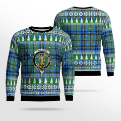 Clan Falconer Crest Tartan Christmas Ugly Sweater HR51 Falconer Crest Tartan Tartan Ugly Sweater
