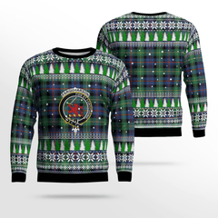 Clan Farquharson Ancient Crest Tartan Christmas Ugly Sweater ON82 Farquharson Ancient Crest Tartan Tartan Ugly Sweater