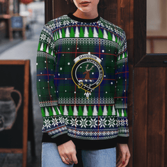 Clan Davidson Modern Crest Tartan Christmas Ugly Sweater ZR66 Davidson Modern Crest Tartan Tartan Ugly Sweater