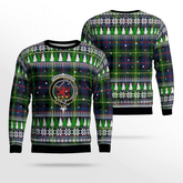 Clan Farquharson Modern Crest Tartan Christmas Ugly Sweater OK69 Farquharson Modern Crest Tartan Tartan Ugly Sweater