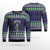Clan Fleming Crest Tartan Christmas Ugly Sweater CW44 Fleming Crest Tartan Tartan Ugly Sweater