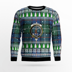 Clan Davidson of Tulloch Crest Tartan Christmas Ugly Sweater GZ31 Davidson of Tulloch Crest Tartan Tartan Ugly Sweater