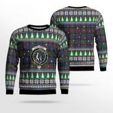 Clan Fletcher of Dunans Crest Tartan Christmas Ugly Sweater XP22 Fletcher of Dunans Crest Tartan Tartan Ugly Sweater
